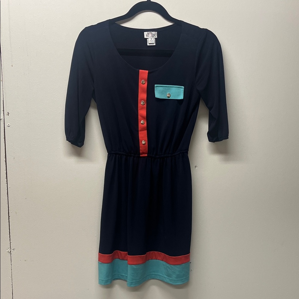 Sweet Storm Deep Blue Dress Small